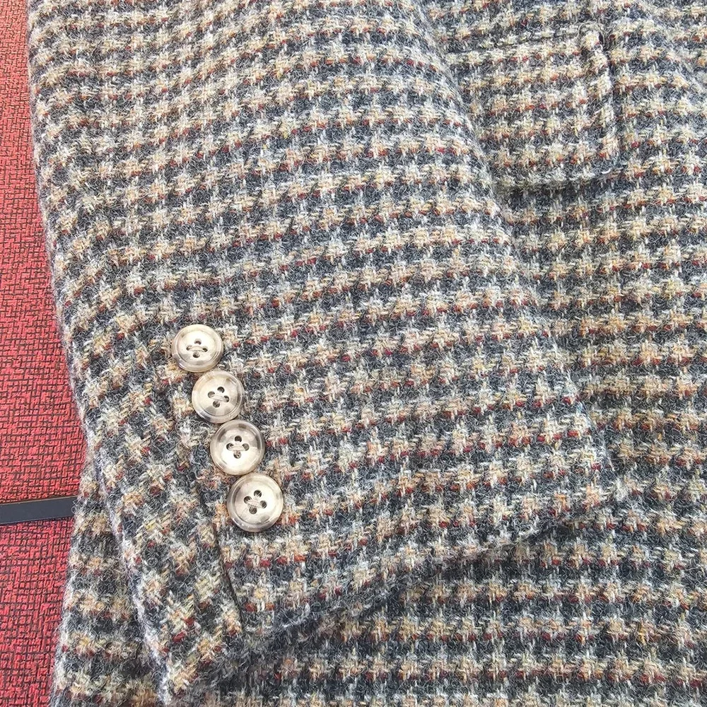 Vintage 90s University Shop New Haven Wool Tweed Blazer 42L Ivy League Preppy